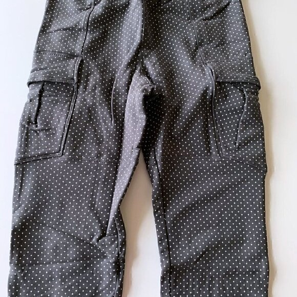 NWT Tea Collection Girl Pin Dot French Terry Cargo Pants 10 Years - Picture 5 of 15